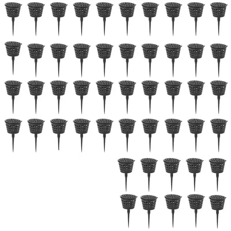 

50 шт. корзин для удобрений, контейнеры для удобрений, легко переносимые, для бонсай, экологичные, для цветов - AT30