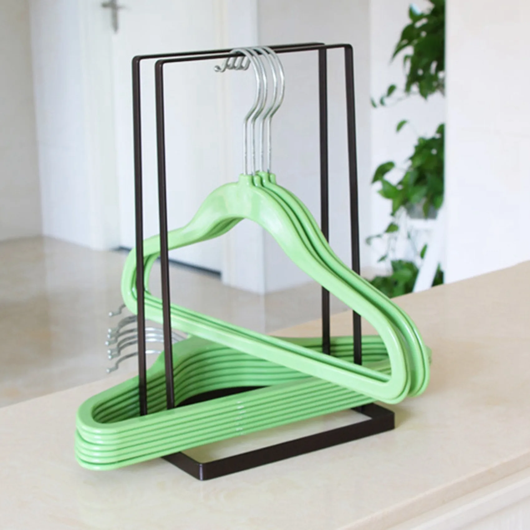 2X Hanger Storage Organizer, Hanger Stacker Rack For Laundry Closet, Caddy Stand For Adult Or Child Clothes Hangers-A68E