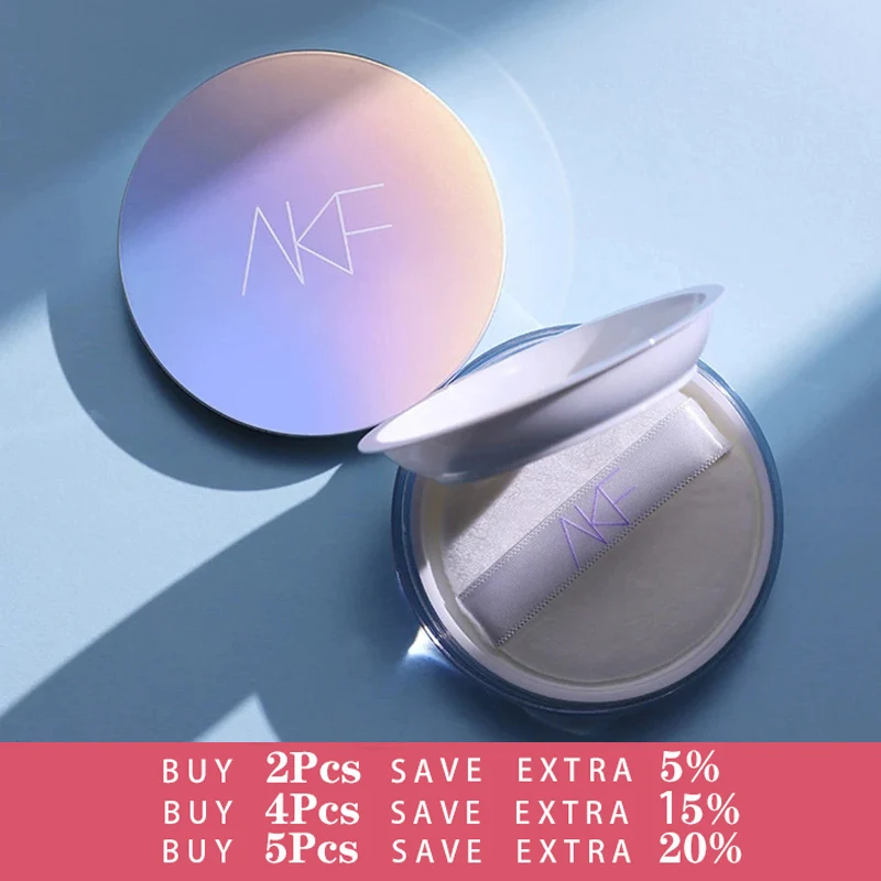 

AKF Loose Powder Silky Soft Mist Setting Makeup Loose Powder Long-Lasting Concealer Oil-Control Waterproof Powder