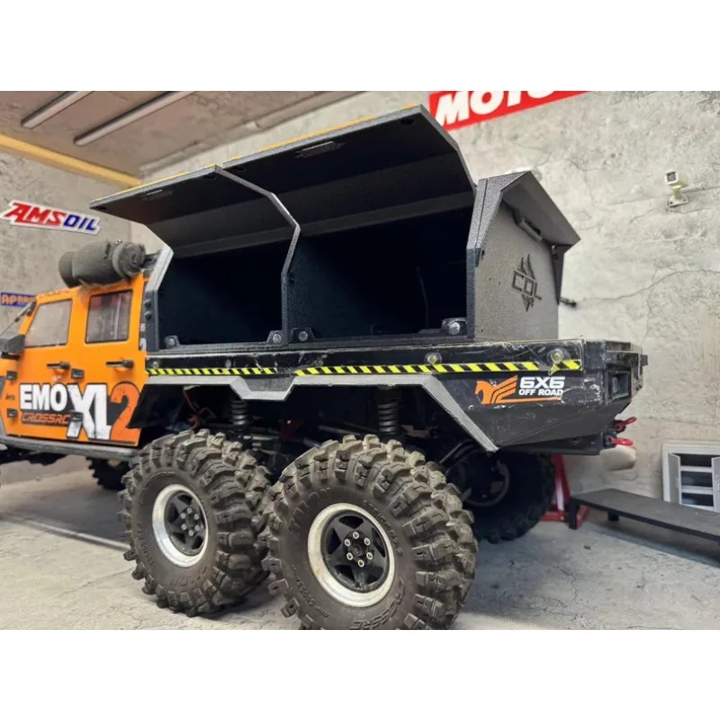 

Масштабная модель 1/8 CROSSRC EMO XL2 RC Crawler с двухрядным грузовым отсеком для перевозки, имитация модификаций, установка без повреждений