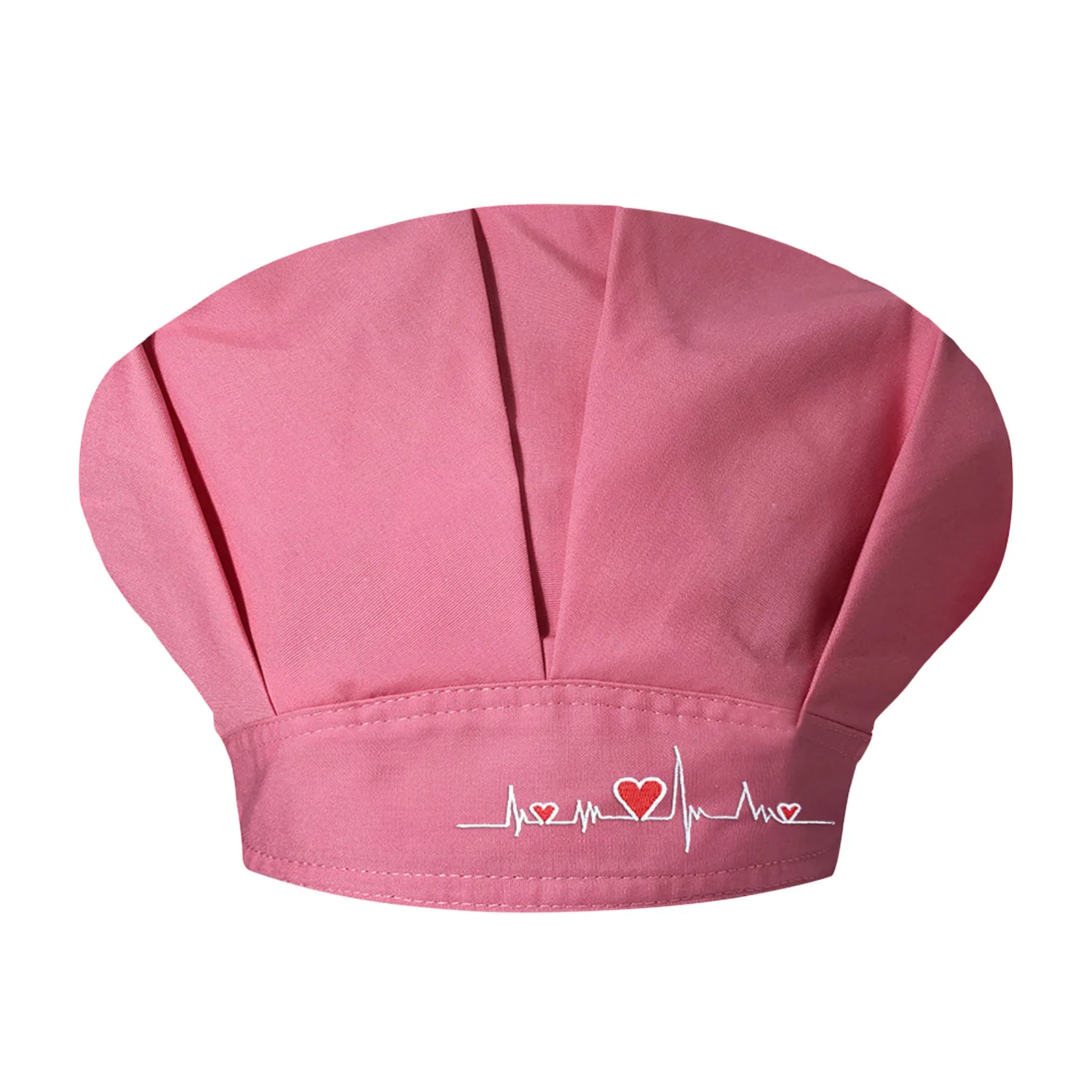 Berretto Unisex tinta unita cucina Catering cappello da cuoco a prova di olio cappello Bouffant cintura intrecciata in pelle da donna