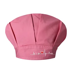 Chapeau de chef unisexe avec ceinture en cuir, casquette de document solide, chapeau bouffant, chapeau tissé pour femme, attribuable à l'huile de cuisine