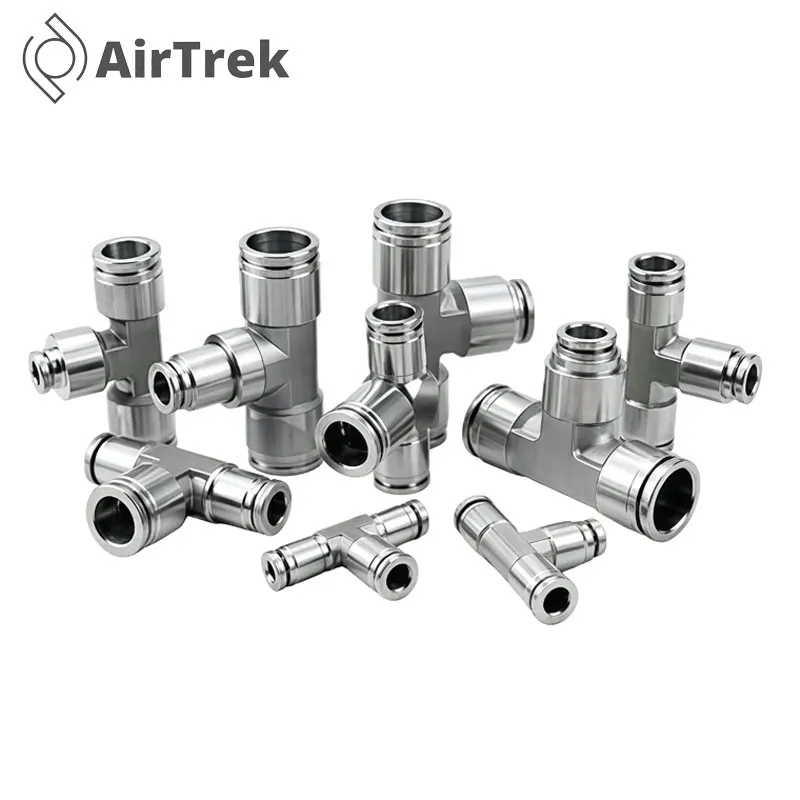 304 Stainless Steel Pneumatic Fitting PC/PL/PB/PD/PX/PM Air Quick Connector 4-16mm Push In Hose Fitting