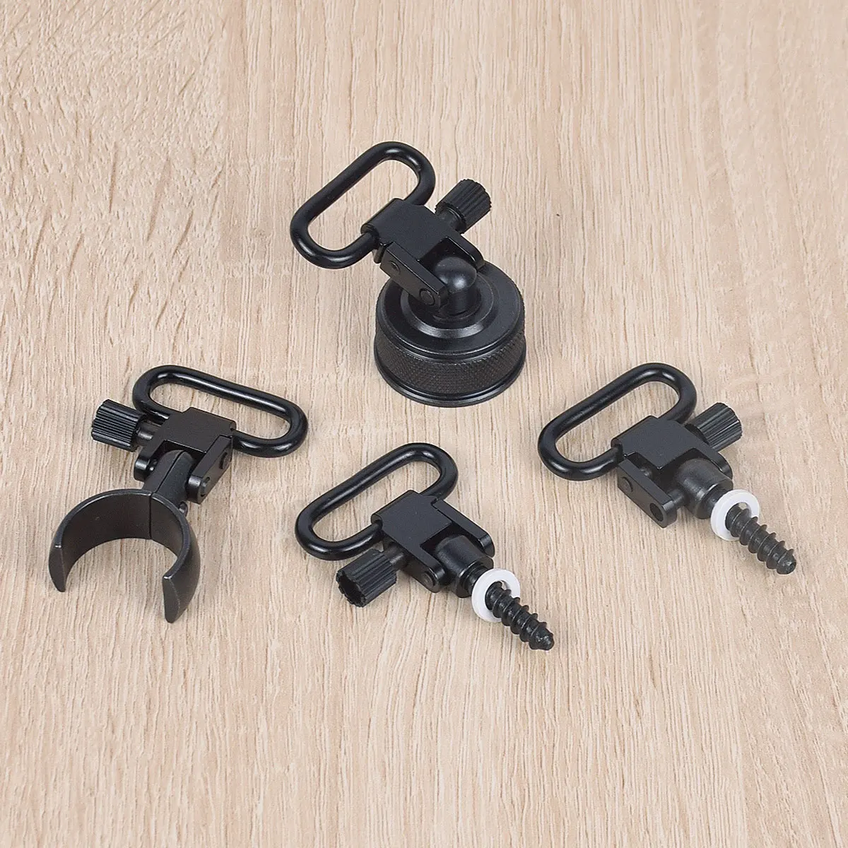 20GA 12GA Tactical QD Sling Swivels Mount Adapters Attachment Clips Hunting Metal Quick Detachable for Remington 870 view 3