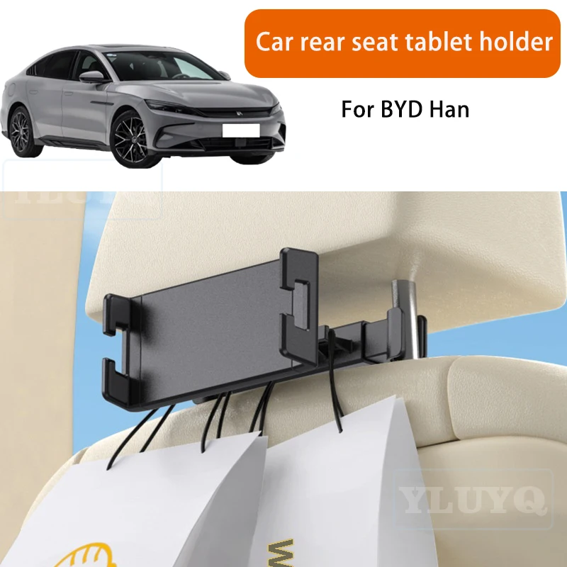 

For BYD Han Car Tablet Holder Rear Seat Phone Mount Rotatable Car-Specific Modification Accessory