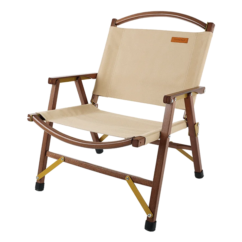 

Sunnyfeel Outdoor Furniture Wood Chair 600D Oxford Fabric Folding Beach Fishing Camping Chair