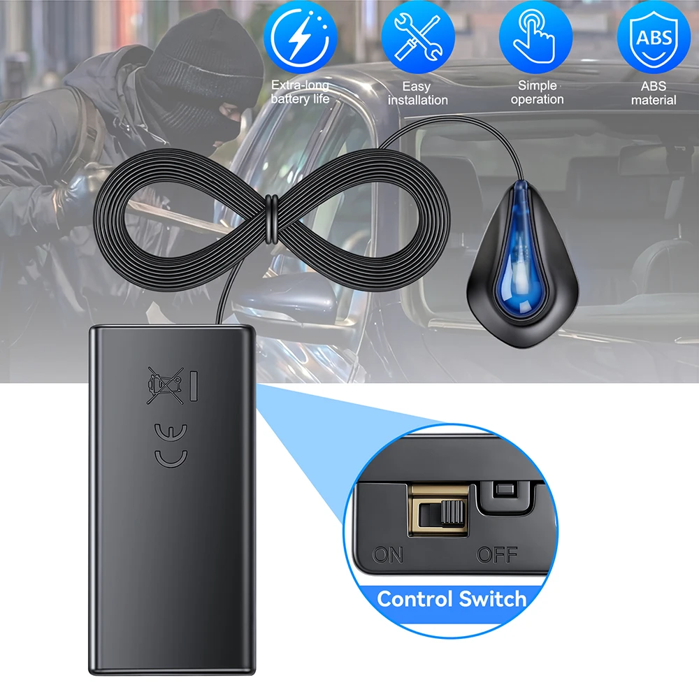Solar Simulated Dummy Alarm LED Flash Security Warning Light Car Alarm Light Long-Lasting Battery Life Easy Installation