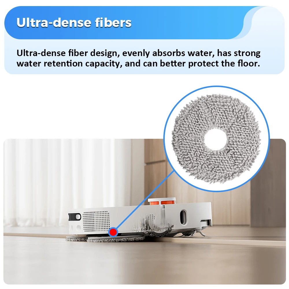 Ткань для швабры, совместимая с роботом-пылесосом Xiaomi X20+, X10+/X20 Plus, X10 Plus для Roborock P10/P10S/P10PRO/P10S PRO V20, замена