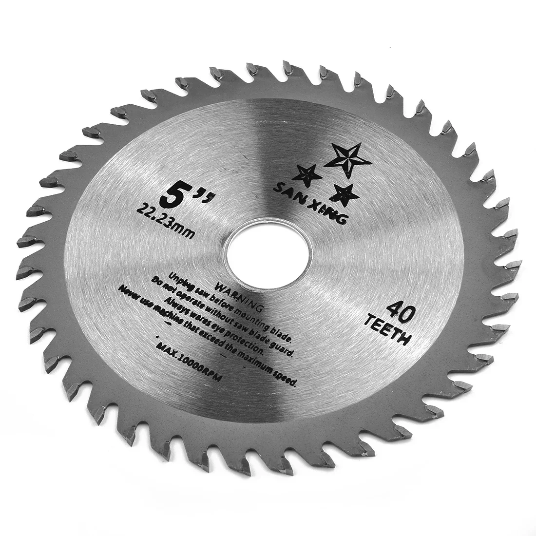 Imagem -03 - Mini Lâmina de Serra Circular Disco de Corte de Polegadas 125 mm Buraco de 22.23 mm 40 Dentes para Madeira Plástico Metal Lâmina de Carboneto de Corte Rotativo