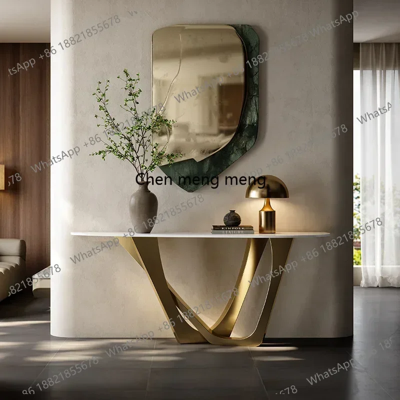 Hot sales Entry into the entrance against the wall Extremely narrow decorative table Large flat modern light luxury entrance tab