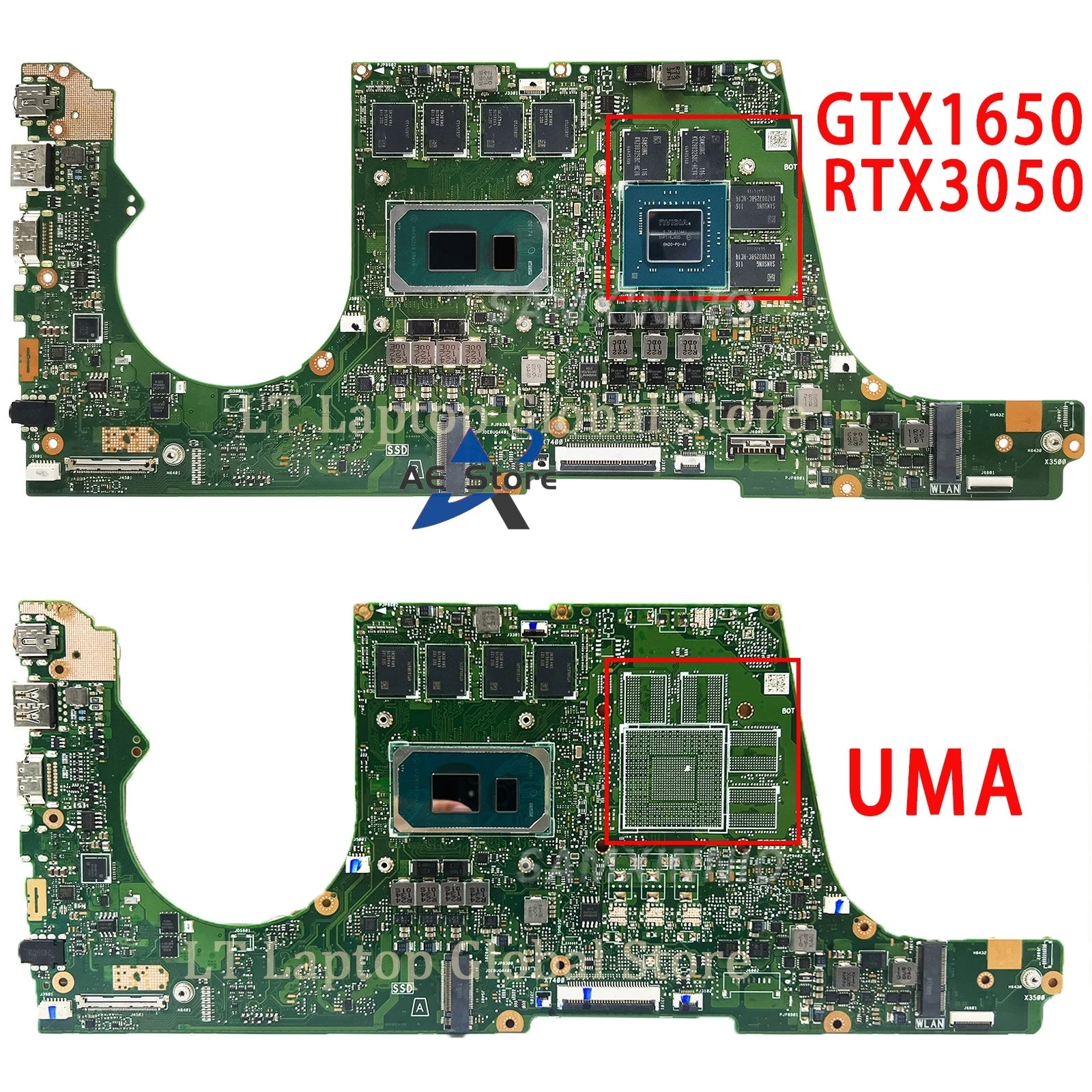 X7400PC Motherboard Laptop ASUS N7600PC N7400PA X3500PC X3500P X3500PH V3500P X3400PC K3500PC GTX1065/V4G RAM-8GB/16GB