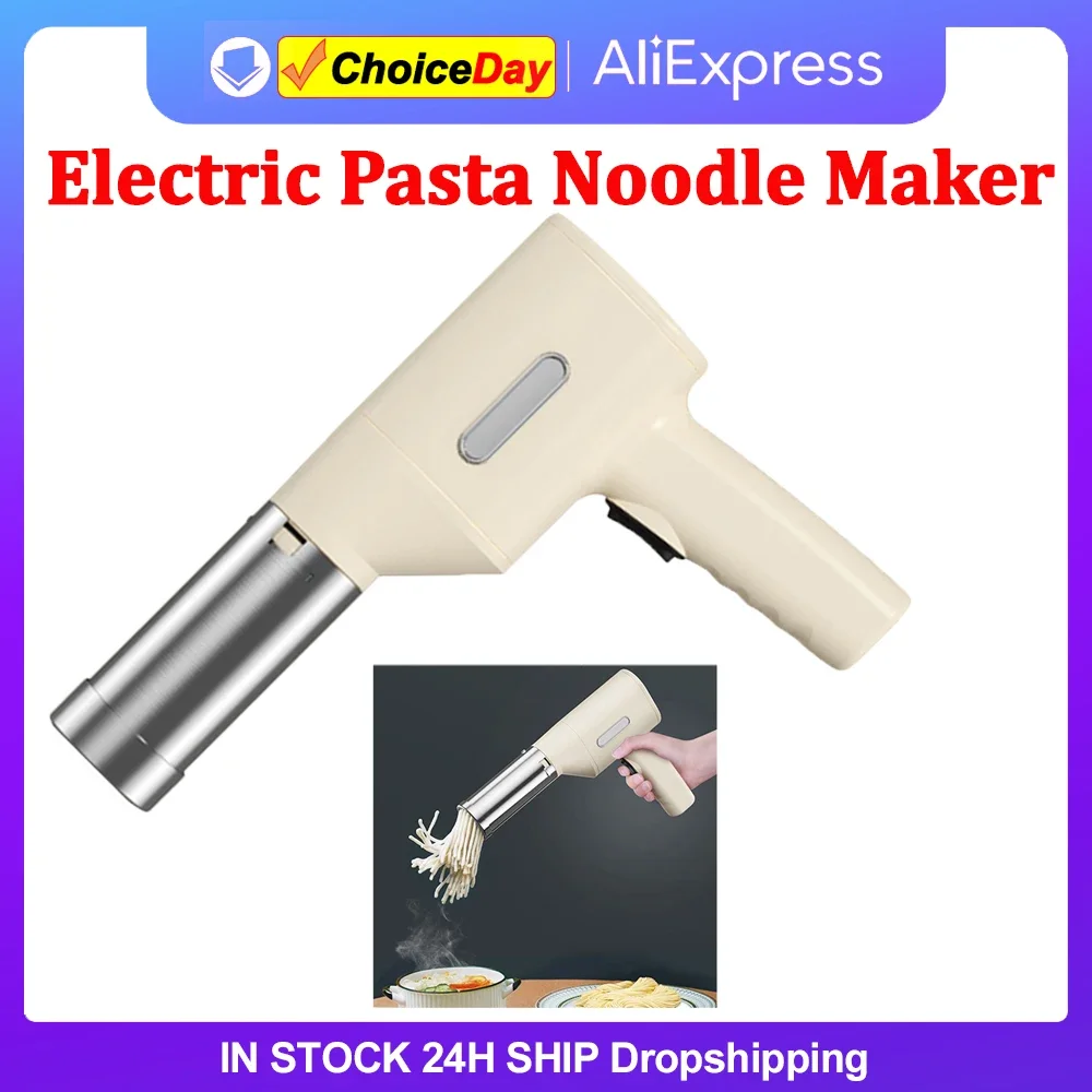 

Small Noodle Press Gun Household Handheld Cordless Pasta Maker Noodle Machine Automatic Noodle Maker Charging