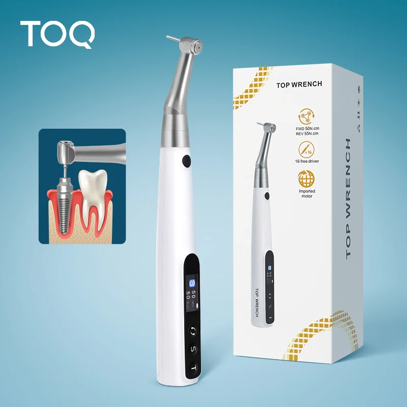

Портативный зубной имплантат, динамометрический электрический ключ, динамометрическая отвертка, стоматологические универсальные инструменты для ремонта имплантатов с 16 винтами