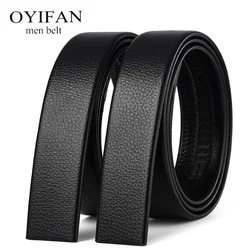 Men's waist belt, 3.5cm belt, with groove belt, cow belt, single belt, suitable for automatic buckle