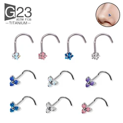 Piercing Nose Ring For Women Septum Piercing G23 Titanium Nose Stud Clip On Ear Clip Cuff Earring For Women Girl Body Jewelry