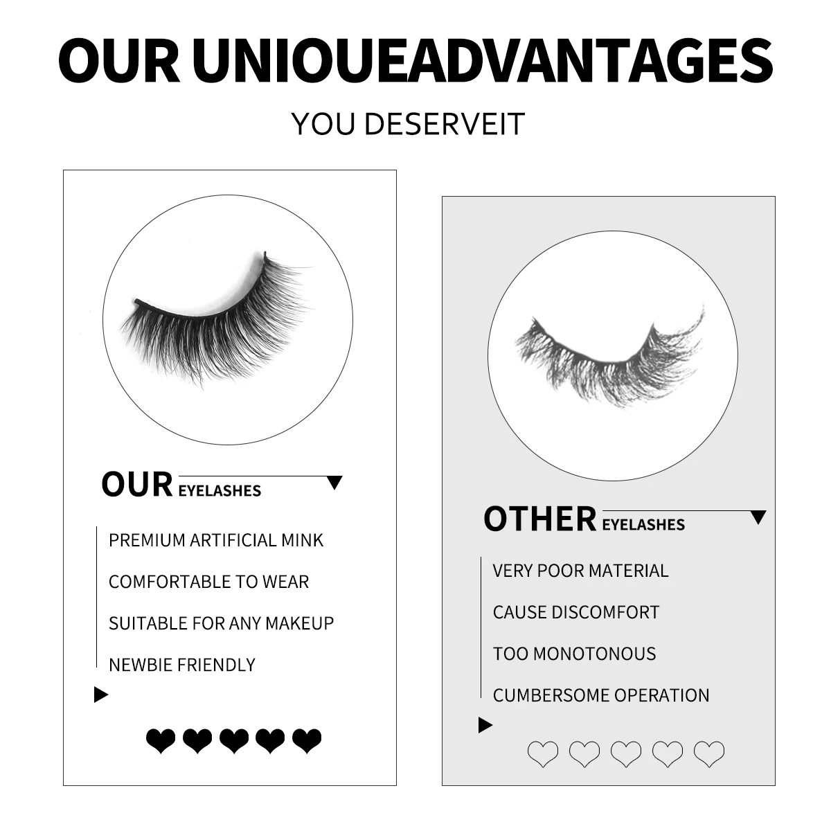 اليدوية فو رموش بالمنك 10 أزواج الطبيعية عارية ماكياج الرموش الصناعية محاكاة عبر فوضوي العين ثلاثية الأبعاد مجعد جلدة