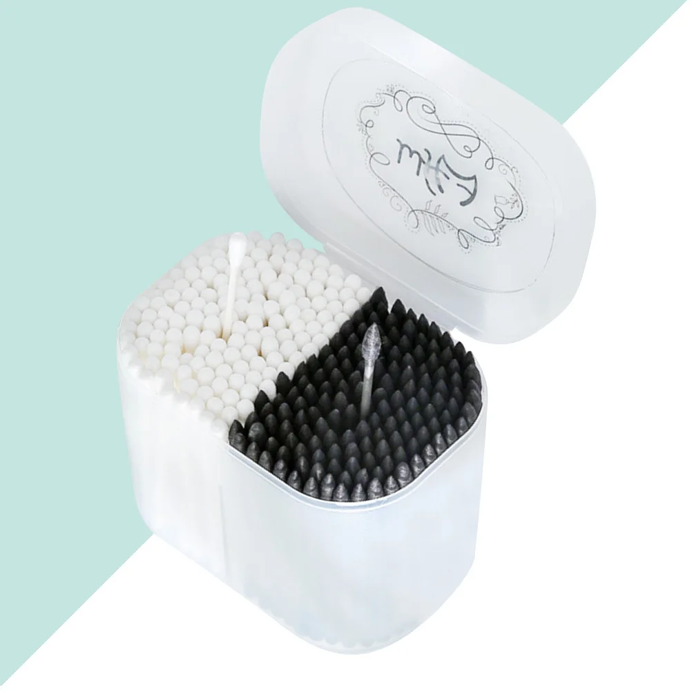 300 قطعة مسحات قطنية مزدوجة مدببة ممتازة يمكن التخلص منها لتنظيف المكياج أدوات متعددة الوظائف آمنة لجميع أنواع البشرة