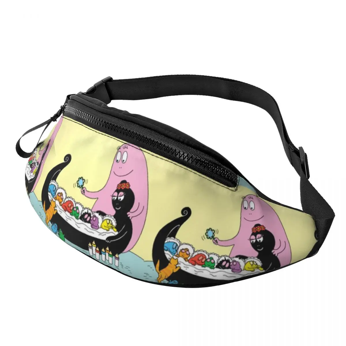 

Барбапапа поясная сумка с героями мультфильмов для женщин и мужчин, поясная сумка через плечо для бега, сумка для денег для телефона