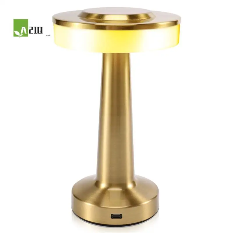 

A21Q -Touch LED Rechargeable Table Lamp Dining Table Bar Table Lamp Outdoor Small Night Lamp Decorative Table Lamp