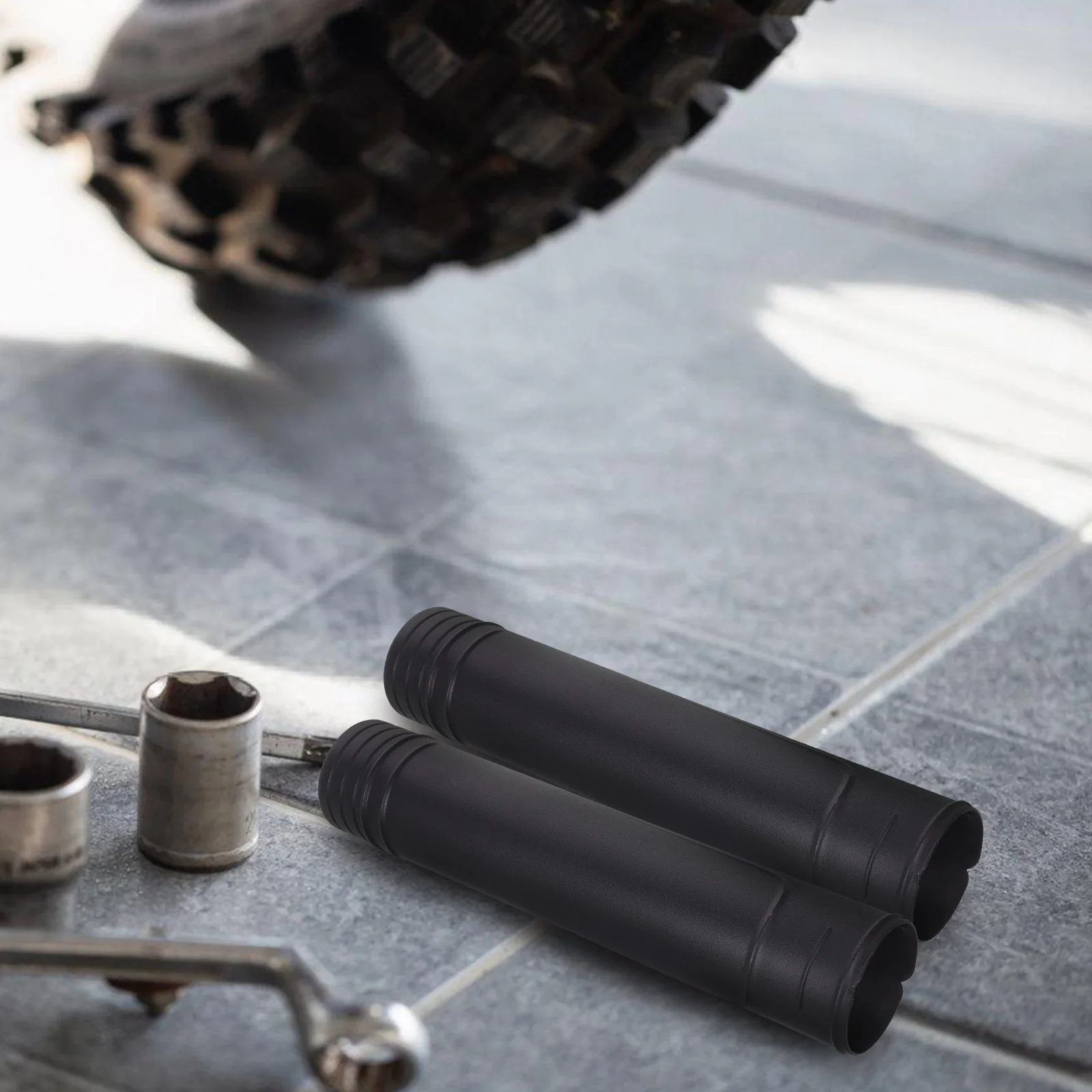 

Front Fork Protective Cover Durable Plastic Shock Absorption Guard Universal Dirt Bike Sleeve Stylish Design Fine Fit