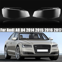 For Audi A8 D4 2014 2015 2016 2017 Headlamp Transparent Cover Headlight Shell Lampshade Case Plexiglass Replace Original Lens