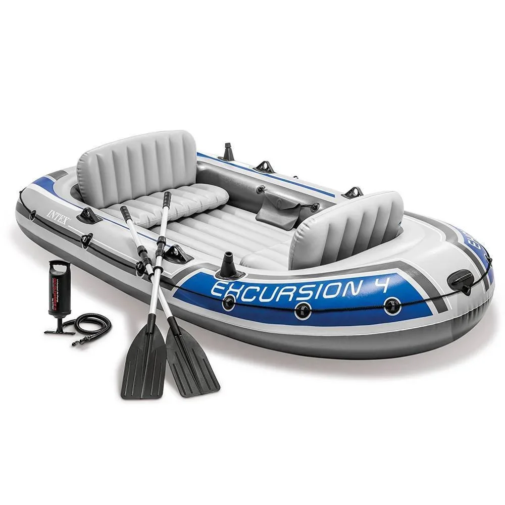 

INTEX 68324 EXCURSION 4 SET thickened inflatable fishing kayak inflatable fishing rowing boat