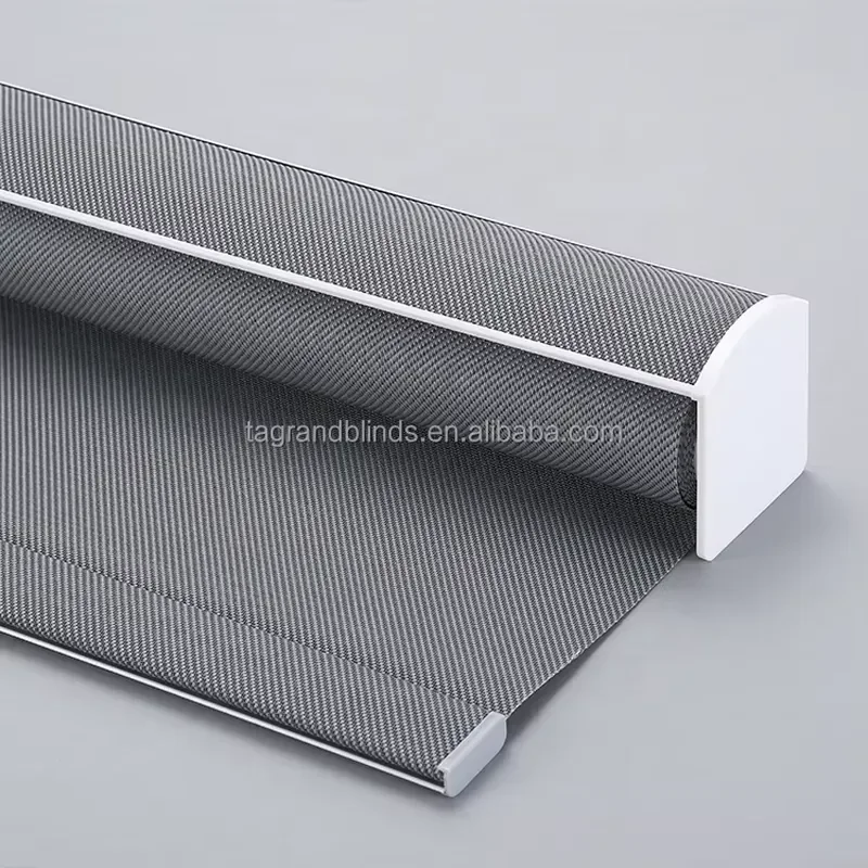 Double Layer Day and Night Electric Motor Shades Remote Control Blackout Roller Blinds for Window