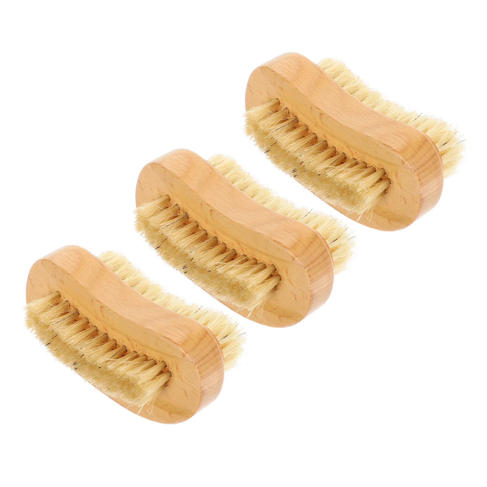 

3 шт., щетка для ногтей из натурального дерева, прочный профессиональный очиститель для ногтей, бытовой скруббер, портативный многофункциональный очиститель для ногтей