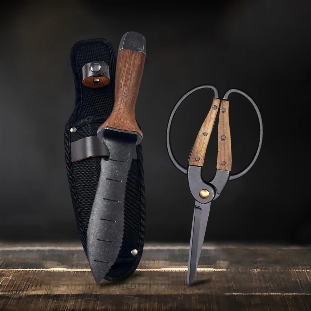 

1/2 шт., профессиональные садовые инструменты из нержавеющей стали, садовая лопата, ручной шпатель, грабли, культиватор, прополка, секаторы, инструмент для прививки