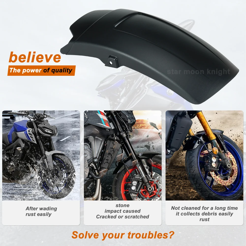 Tracer9 Front Fender Extensions For Yamaha Tracer 9 GT XSR 900 XSR900 MT-09 SP MT 09 Motorcycle Fender Extensions