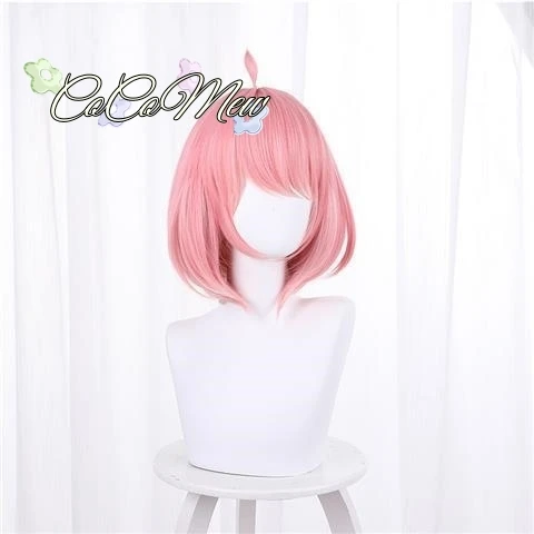 Anya Forger Cosplay Costume para adultos e crianças, vestido preto, uniforme, peruca rosa, meias, roupa de festa, Spy X Family, Anime, Meninas