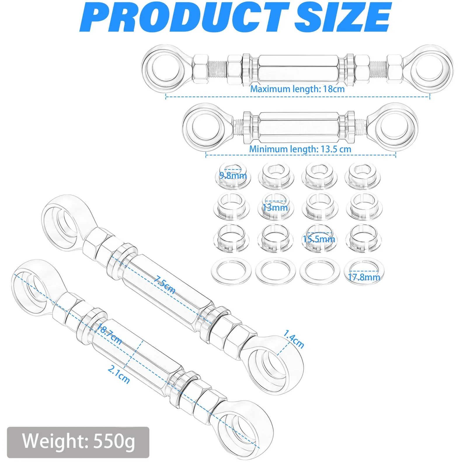 Motorcycle Suspension Adjustable Lowering Link Kits Shock Linkage For KAWASAKI KLE500 /SE 2026 2027