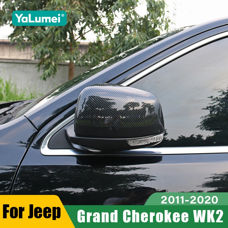 

For Jeep Grand Cherokee WK2 2011 2012 2013 2014 2015 2016 2017 2018 2019 2020 Car Side Rearview Mirror Trim Cover Accessories ﻿