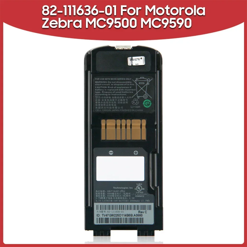 Battery 82-111636-01 For Motorola Zebra MC9596 MC9598 MC9500 MC9590 MC9