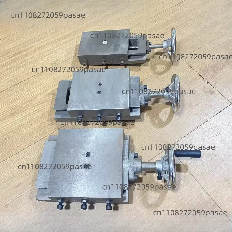 Cast Iron Dovetail Slot Slider with Rod, Linear Single-Directional Hand-Cranked Slide Module, Slider, Mechanical Guide Rail
