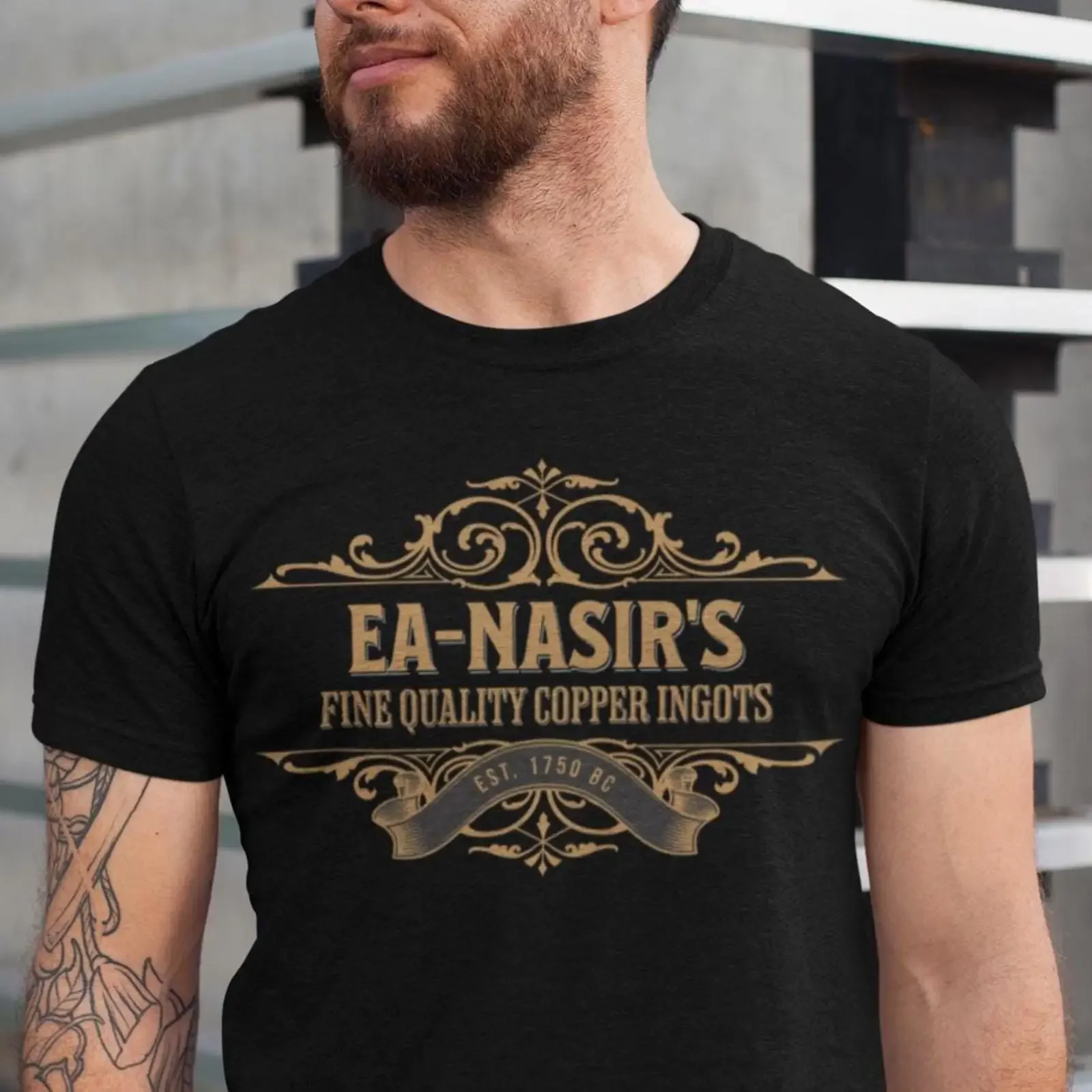 Ea Nasir's Fine Quality Copper Ingots Funny Bronze Age History T Shirt vintage Washed designer clothes Top For Everyday Wear