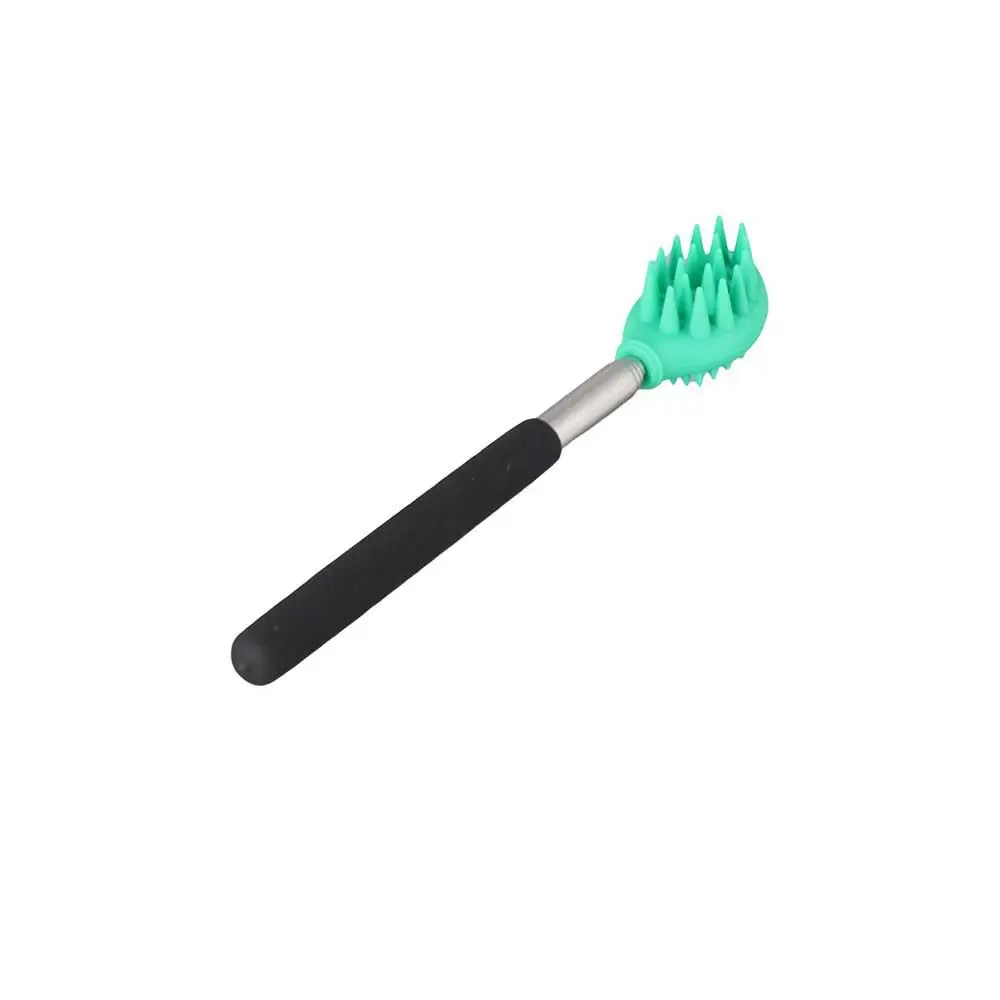 Massager Tool Back Scraper Nose cleaning Scrubber Extendable Back Scratcher Silicone Massage Brush Telescopic Backscratcher