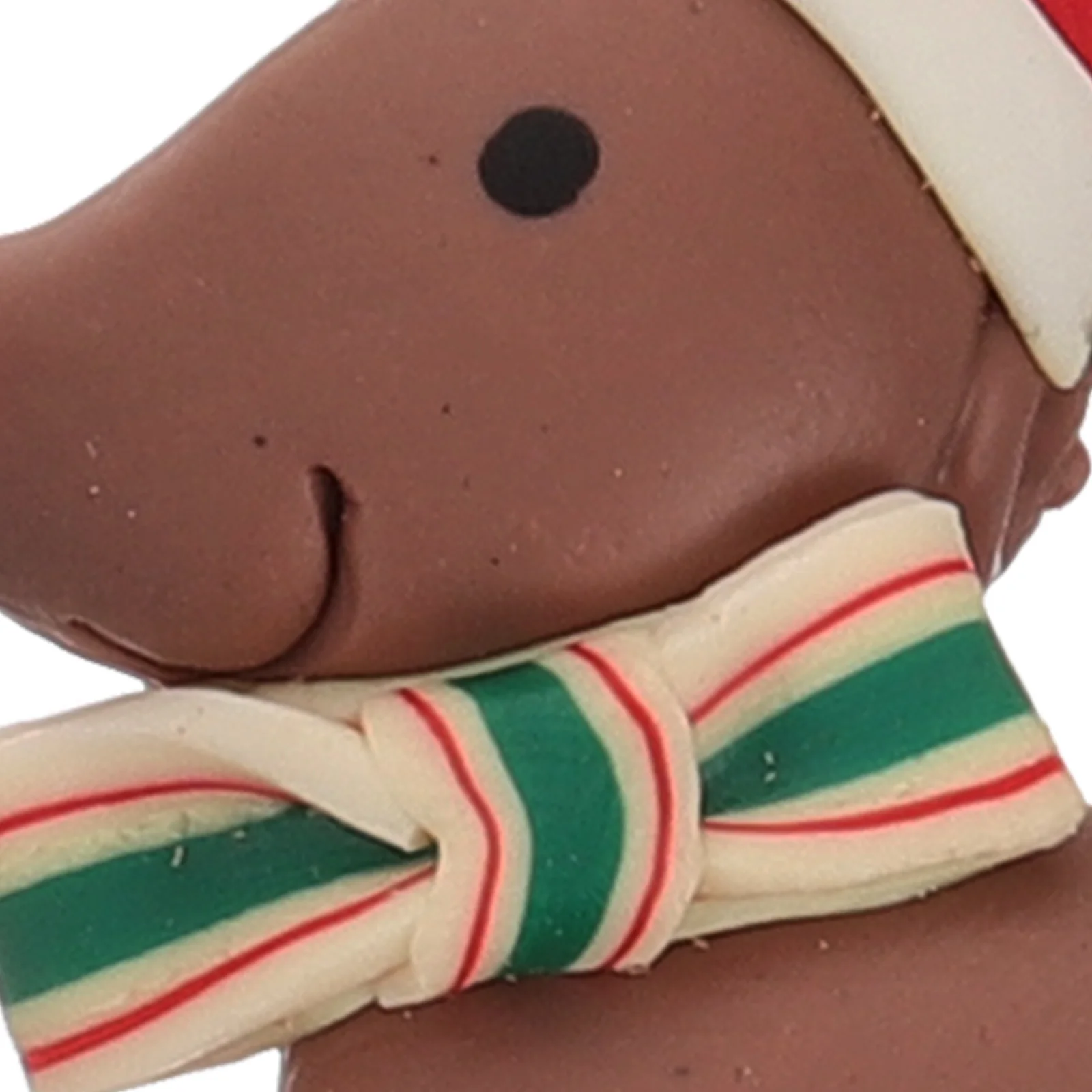 

2Pcs Christmas Cake Toppers Polymer Clay Desktop Decor Adorable Santa Design for Parties Cake Decoration Dessert Ornament