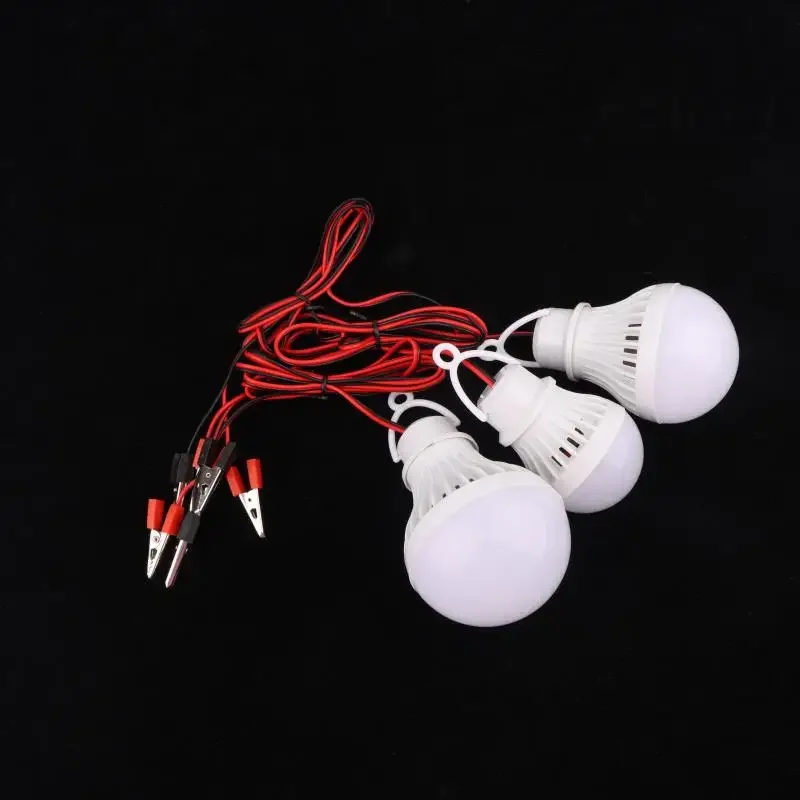 1Pcs 3W 5W 7W Light Bulb DIY Accessories Led Light Bulb DC 12V With 1.2m Wire Led Lamp For Home Decoration
