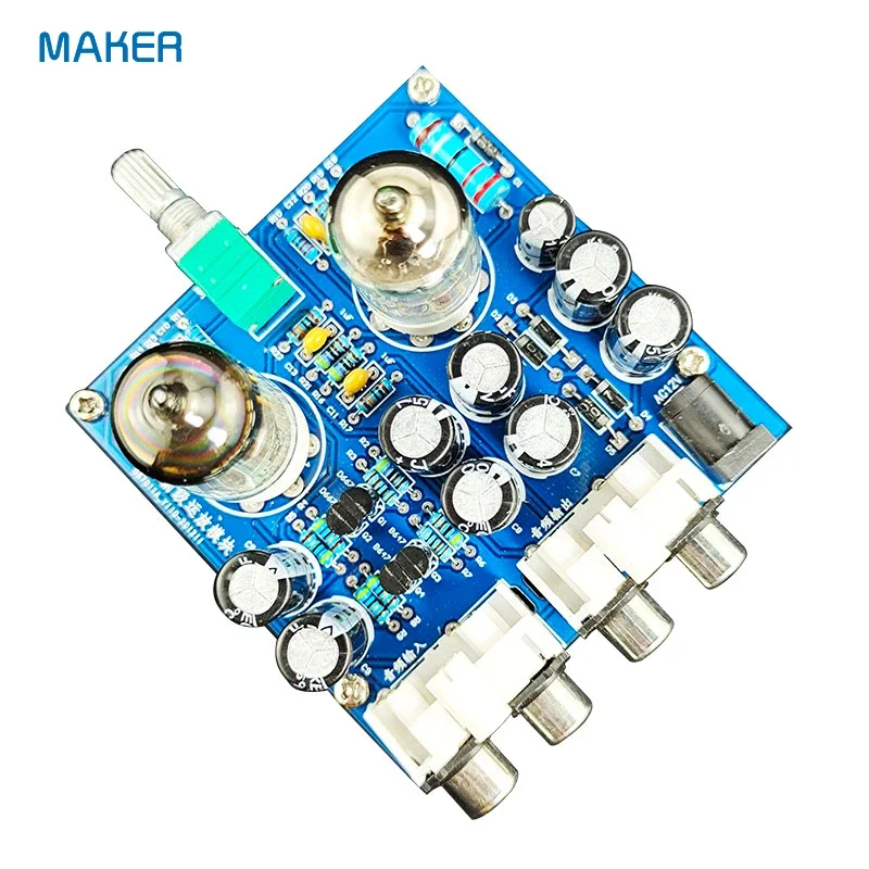 진공관 증폭기 DIY 키트 Hi-Fi 6J1 튜브 프리 앰프 전력 증폭기 납땜 연습 회로 기판