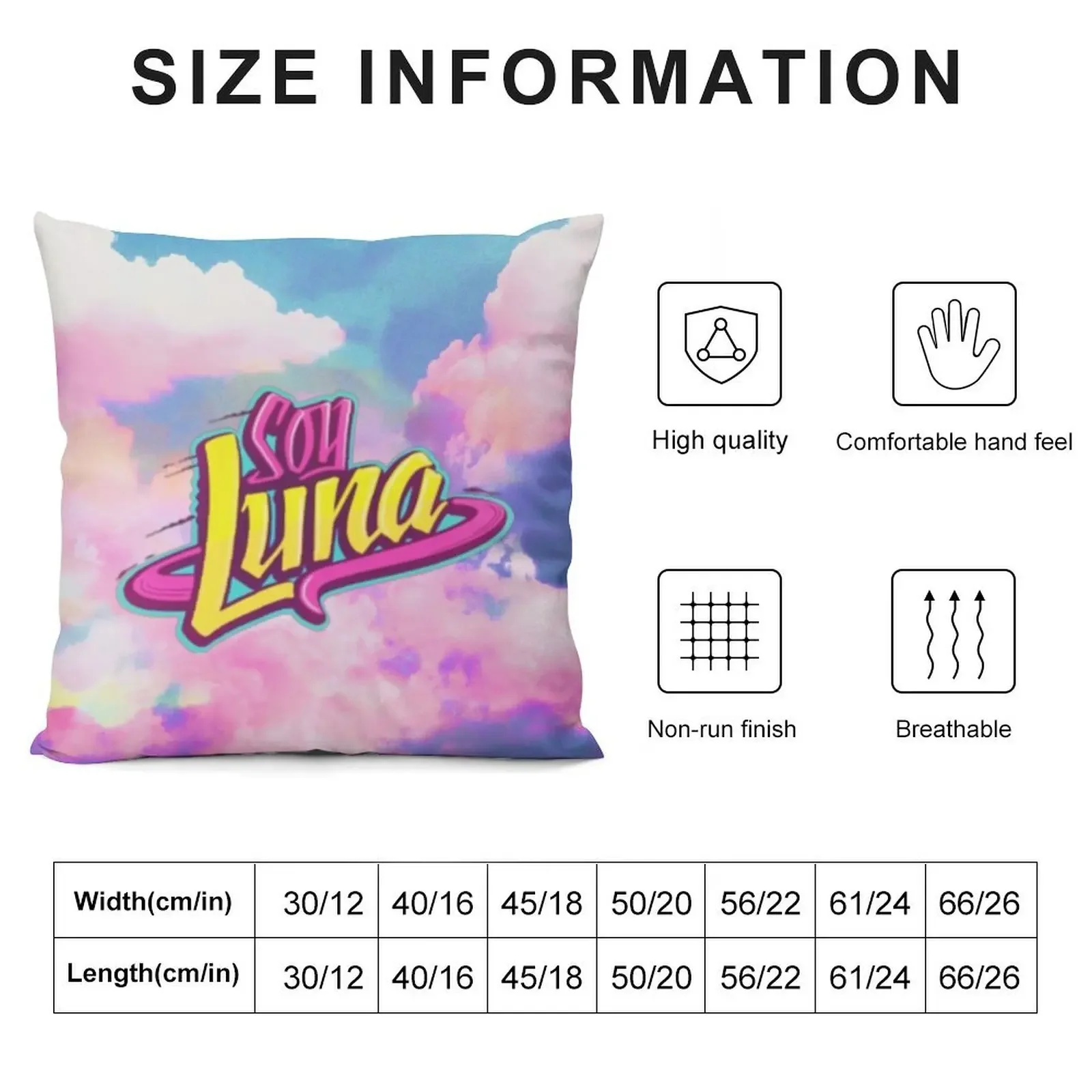 Soy Luna Logo Throw Pillow Cushions Cover Cushions Home Decor pillow