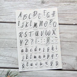 KLJUYP Alphabet Transparent Clear Silicone Stamps for DIY Scrapbooking/Card Making/Kids Crafts Fun Decoration Supplies