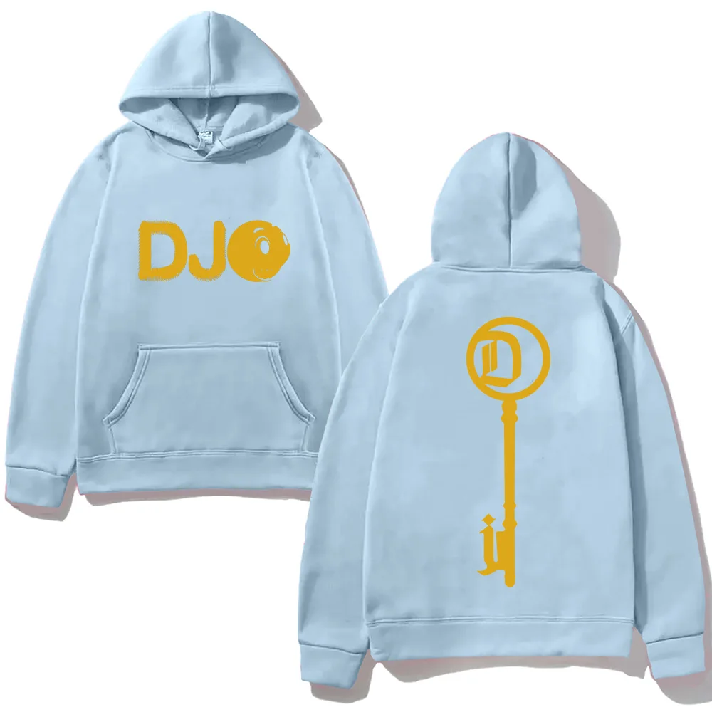 Joe Keery Smiley Face Logo Pullover Hoodie Djo Letter Graphic Clothes Singer's Same Style Clothes Hooded fashion High Quality