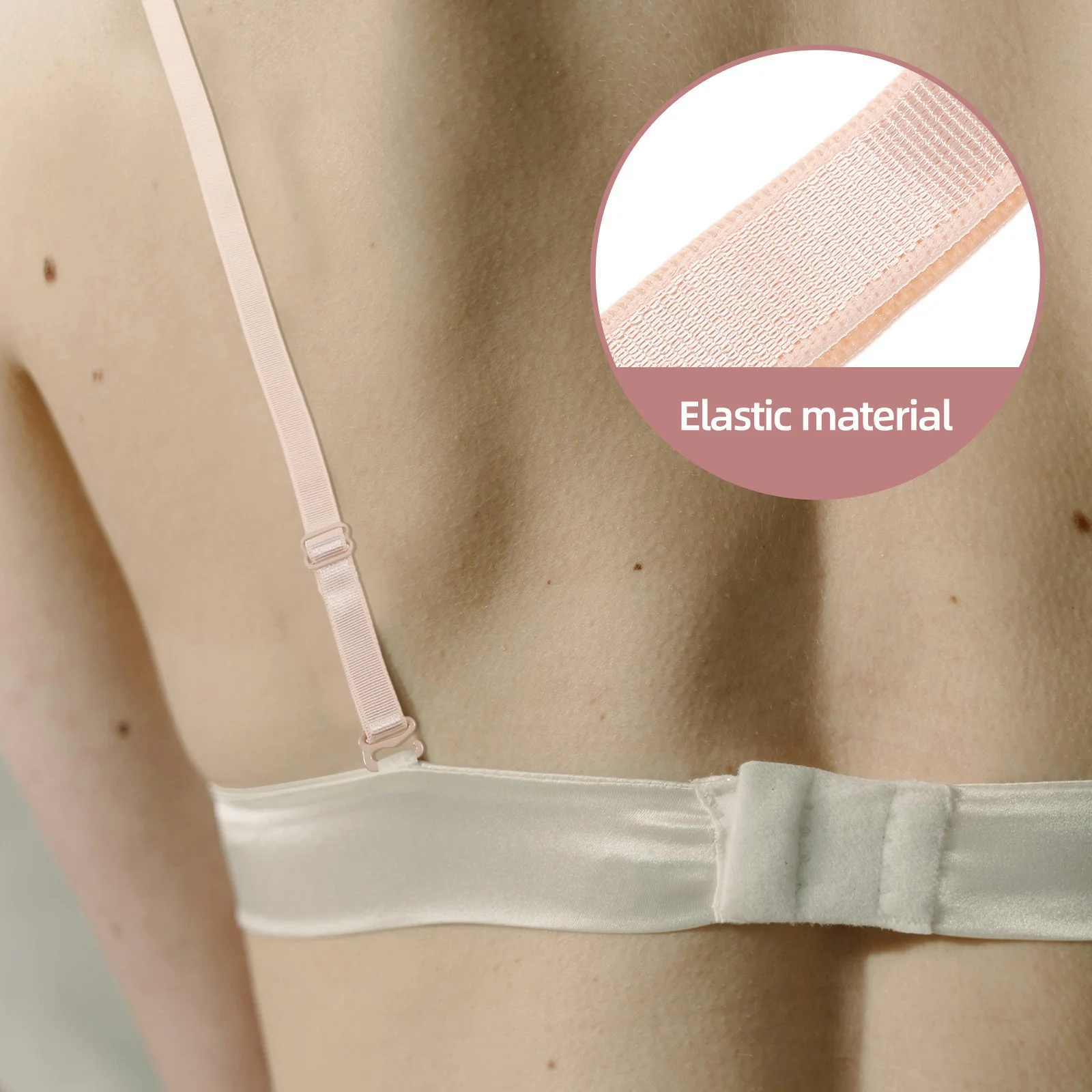 2 paires de bretelles de soutien-gorge extensibles et réglables, Extensions de soutien-gorge amovibles et antidérapantes, accessoires de sous-vêtements confortables