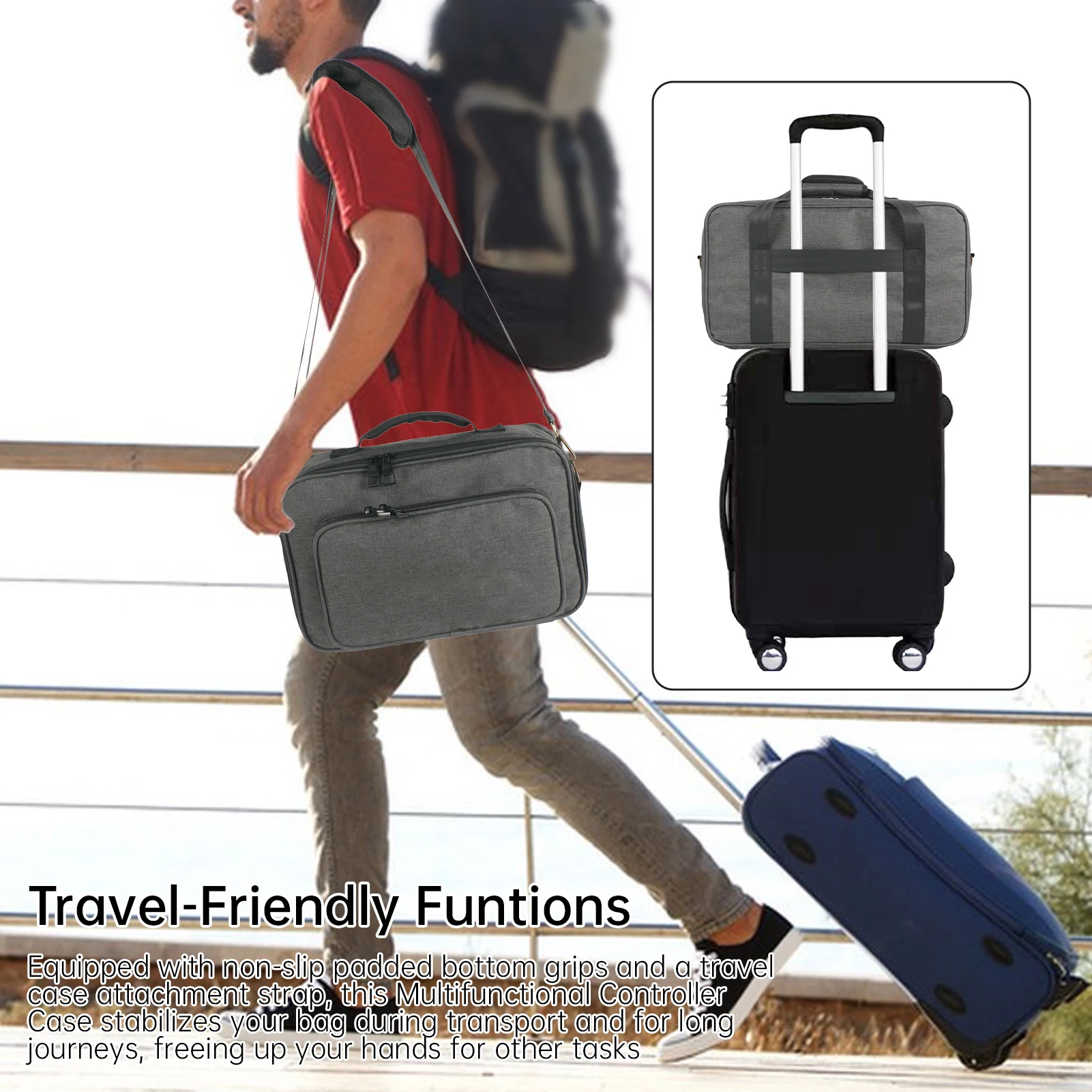 Draagbare multi-effect tas Professionele effecten schoudertas Handtas DJ-controller tas met schouderriem Draaggreep