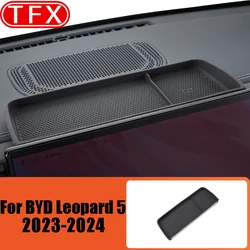 For BYD Leopard 5 Denza B5 2025 2026 Car Center Screen Storage Box Dashboard Organizer Place Holder Tissue Box Auto Accessories