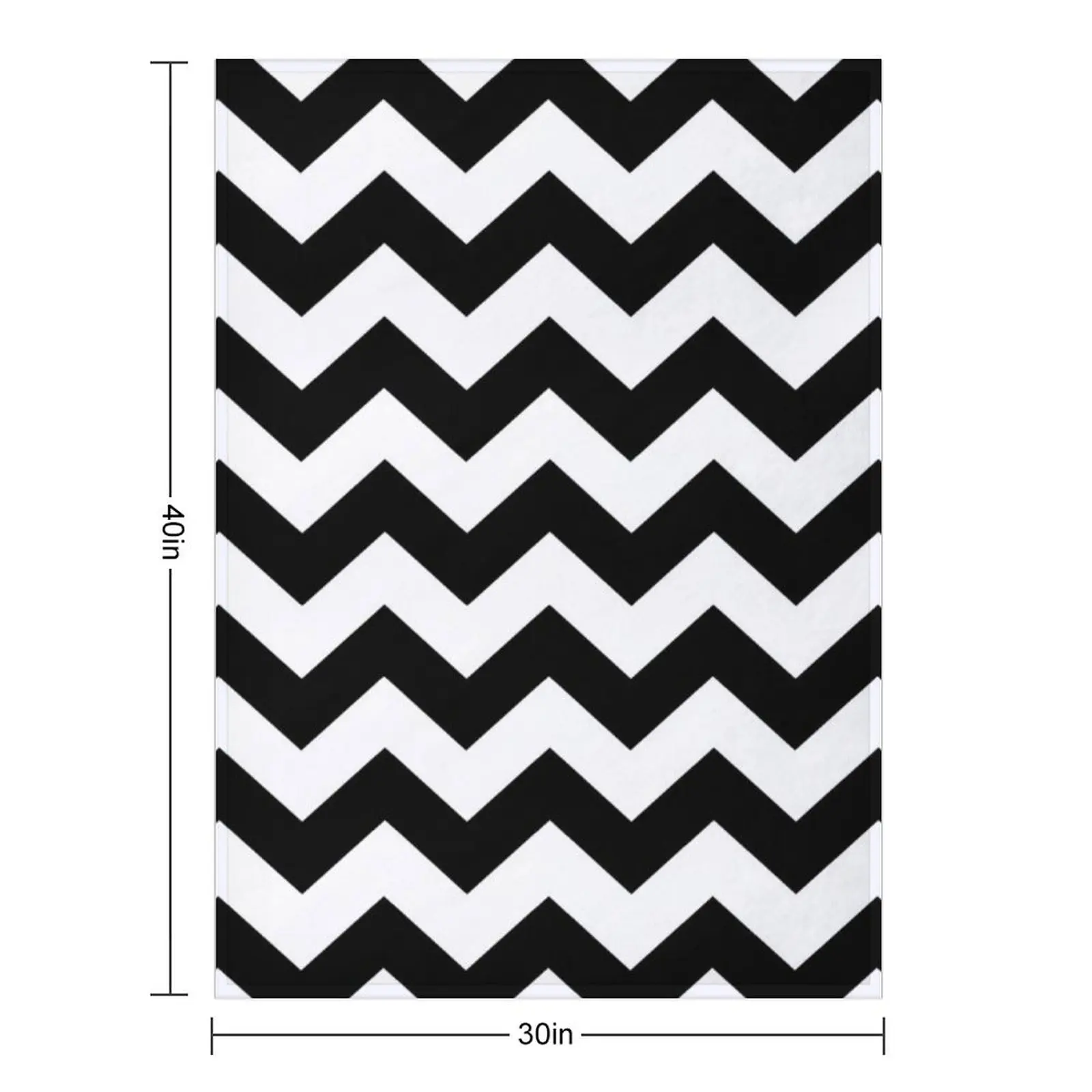 Black And White ZIG-ZAG Throw Blanket valentine gift ideas Blankets For Baby blankets ands Soft Plush Plaid Blankets