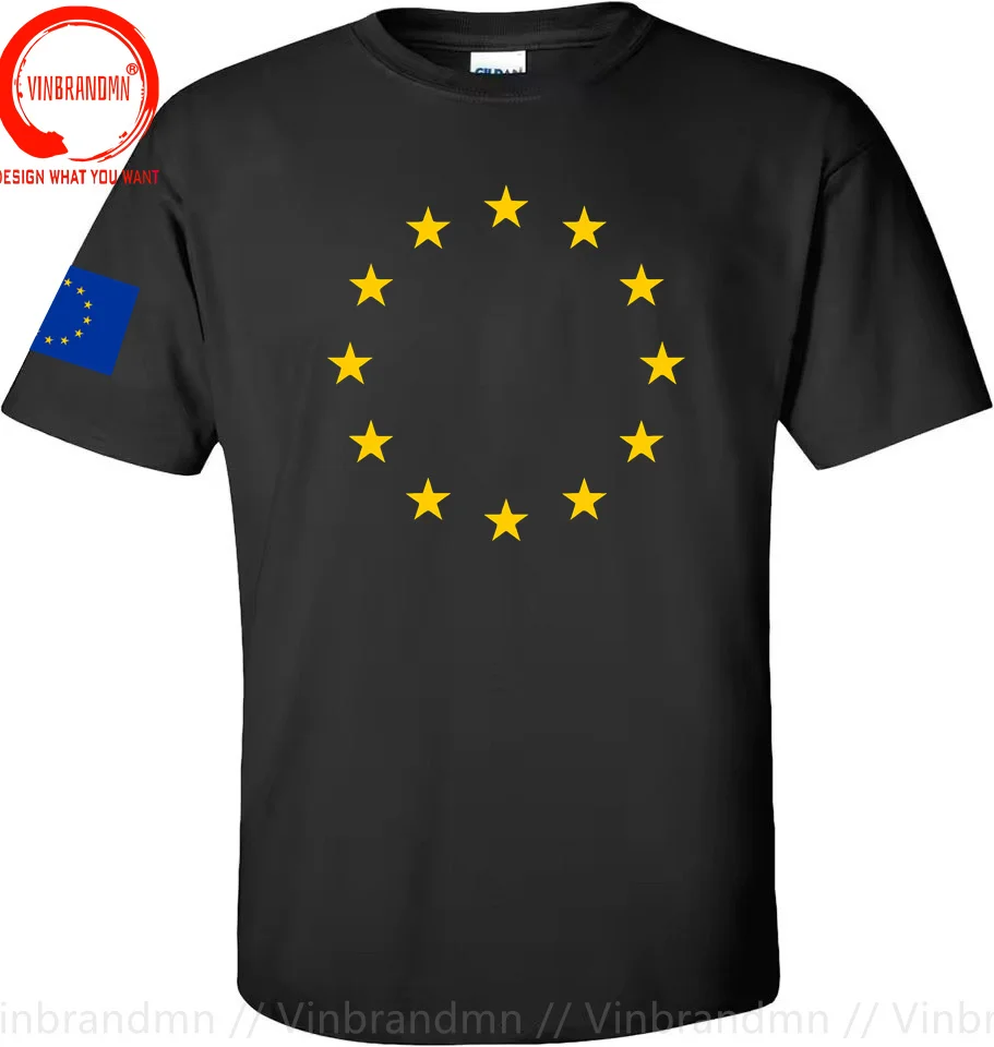 European Union United in Diversity EU EUR Men T Shirt New Fashion Classic Jerseys Nation Team 100% Cotton Tshirt Fitness Clothes