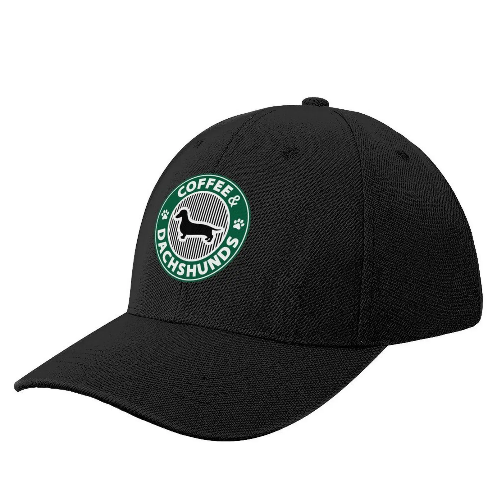 

Coffee and Dachshunds - Dog lovers - Dog mom - Dog dad Baseball Cap hiking hat Winter hat sun hat fishing Mens Caps Women's