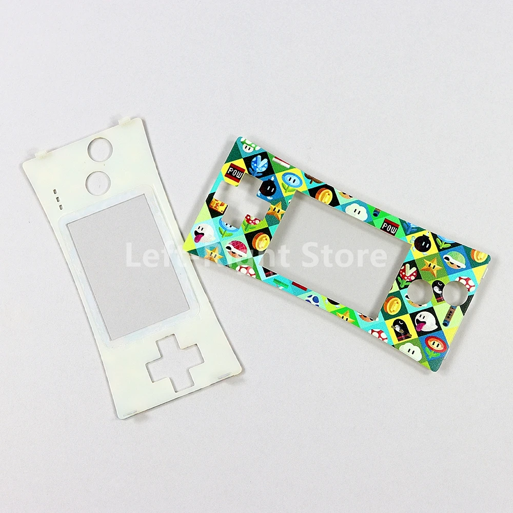 1PC Per Game Boy Micro Cover Fashion Style Front Faceplate Cover per GBM Gameboy System Shell Case